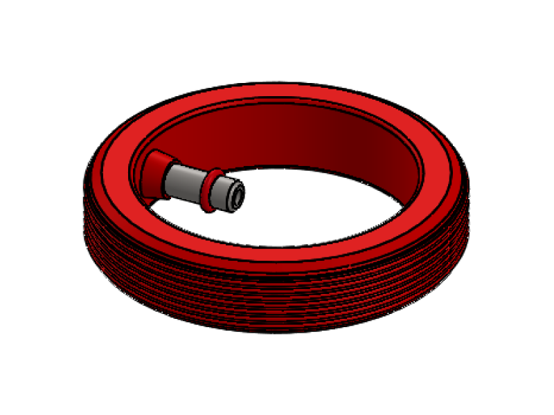 Dichtung Radial nach außen schräge Ansicht